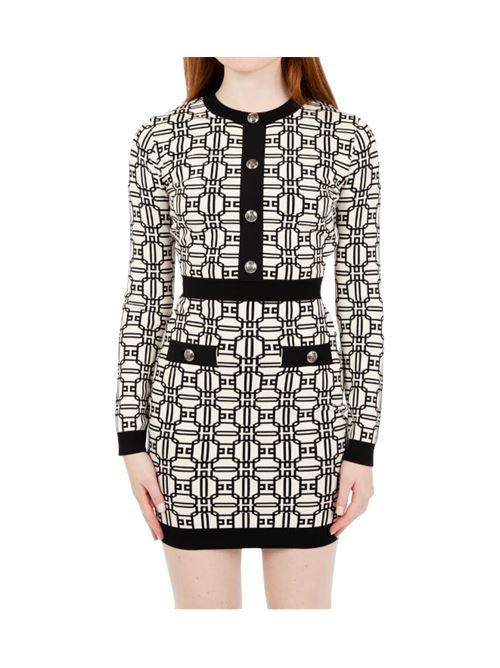 Jacquard logo minidress ELISABETTA FRANCHI | AM31B47E2.E84